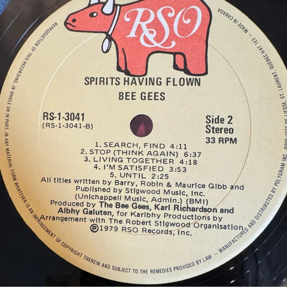 Bee Gees 1979 “Spirits Having Flown” Vinyl Record Polygram - Picture 12 of 17